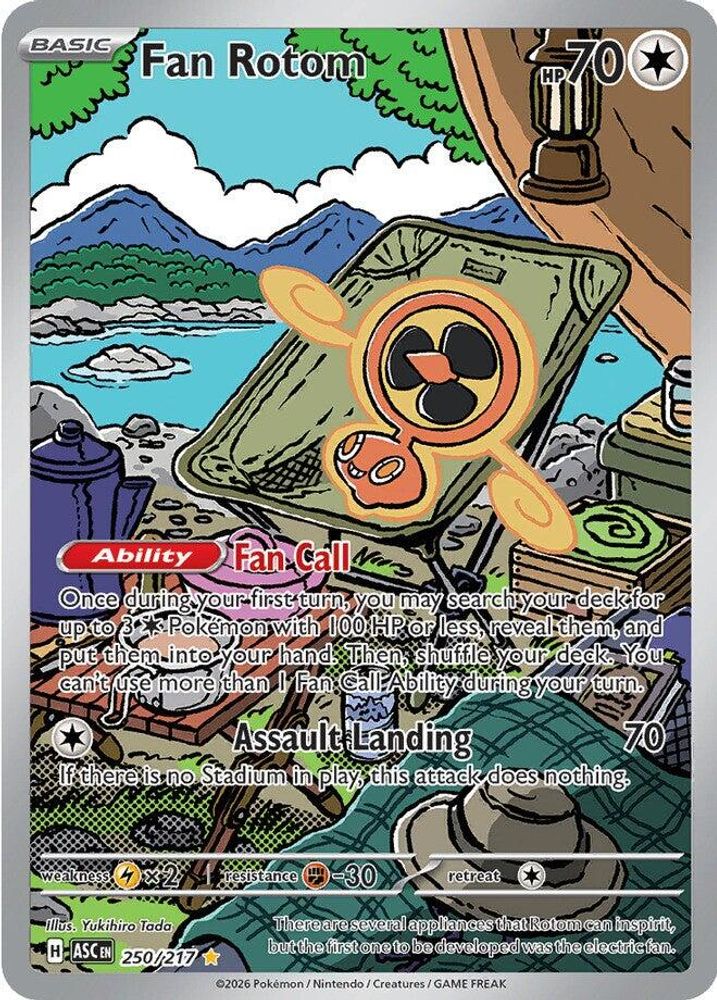 Fan Rotom 250/217 Illustration Rare Ascended Heroes NM/M