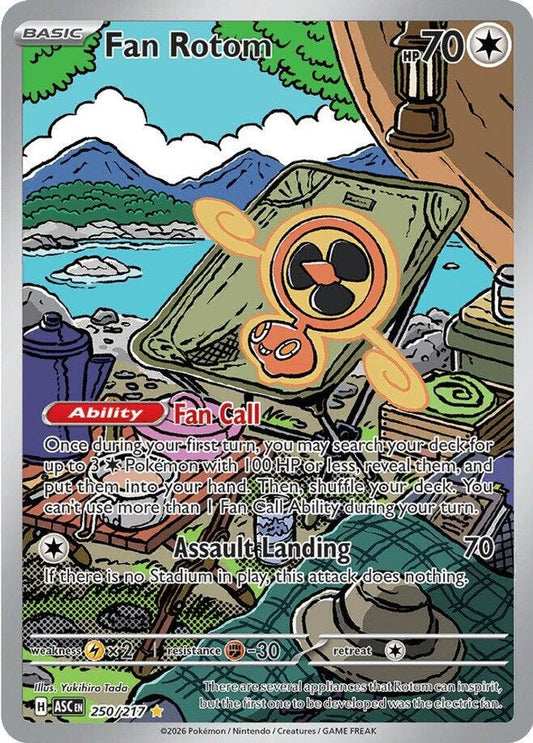 Fan Rotom 250/217 Illustration Rare Ascended Heroes NM/M