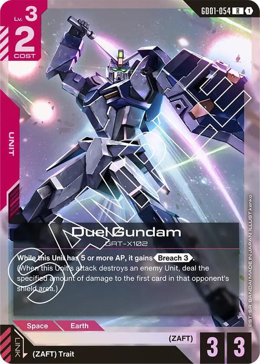 Duel Gundam GD01-054 R Newtype Rising NM/M