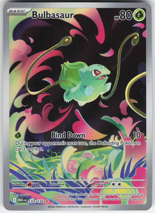 Bulbasaur - Illustration Rare ME01: Mega Evolution 133/132 NM