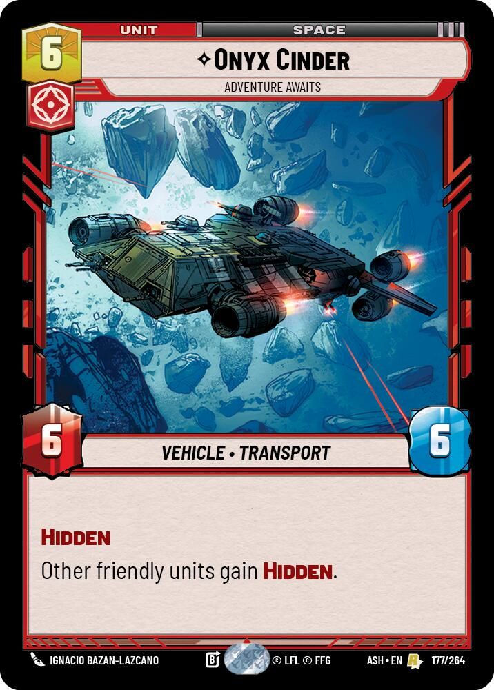 Onyx Cinder - Adventure Awaits 177/264 Rare Ashes of the Empire NM/M