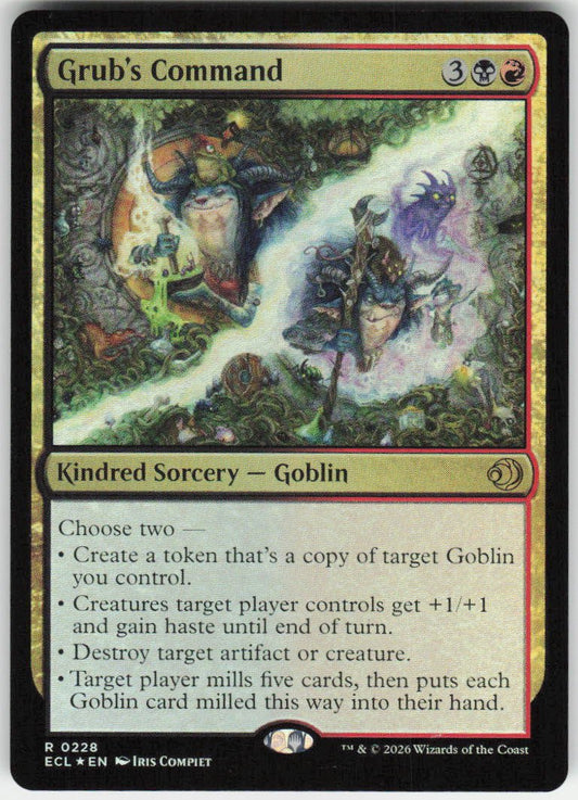 Grub's Command (Foil) R Lorwyn Eclipsed 228 NM