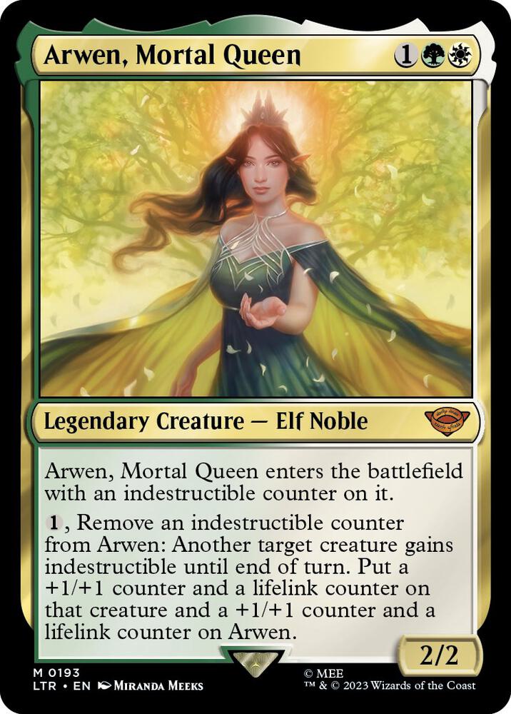 Arwen, Mortal Queen 193 Foil Universes Beyond: The Lord of the Rings: Tales of Middle-earth NM/M