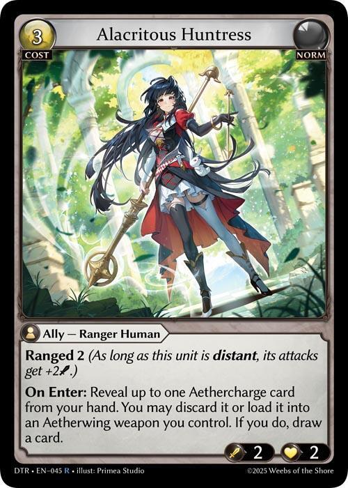 Alacritous Huntress 045 Rare Distorted Reflections NM
