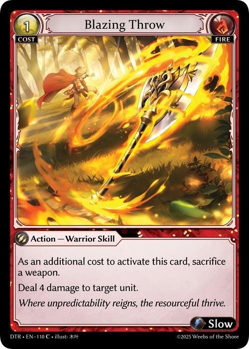 Blazing Throw 110 Common Distorted Reflections NM