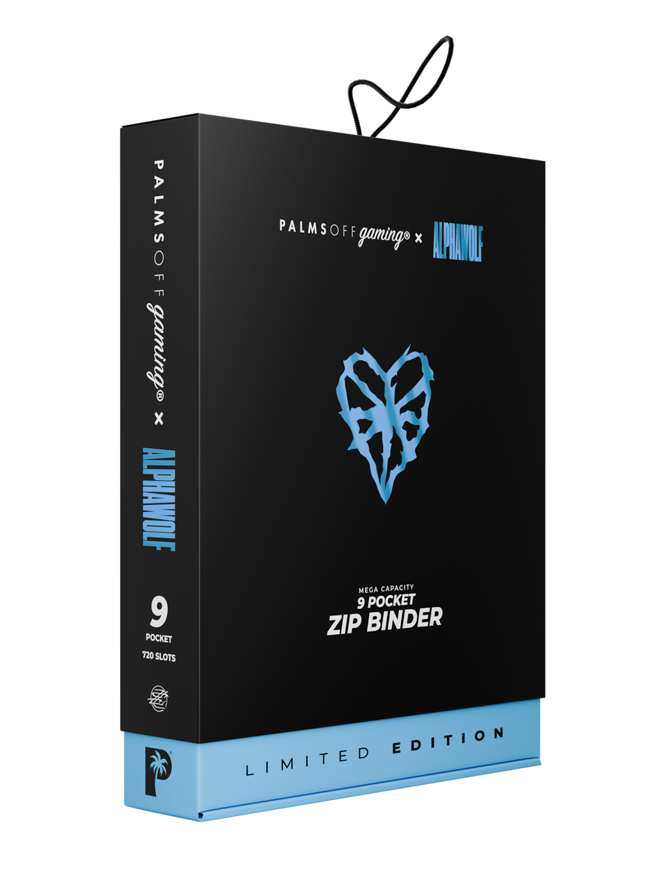 Palms Off Gaming | Limited Edition MEGA Capacity 9 Pocket Zip Binder - POG X Alpha Wolf