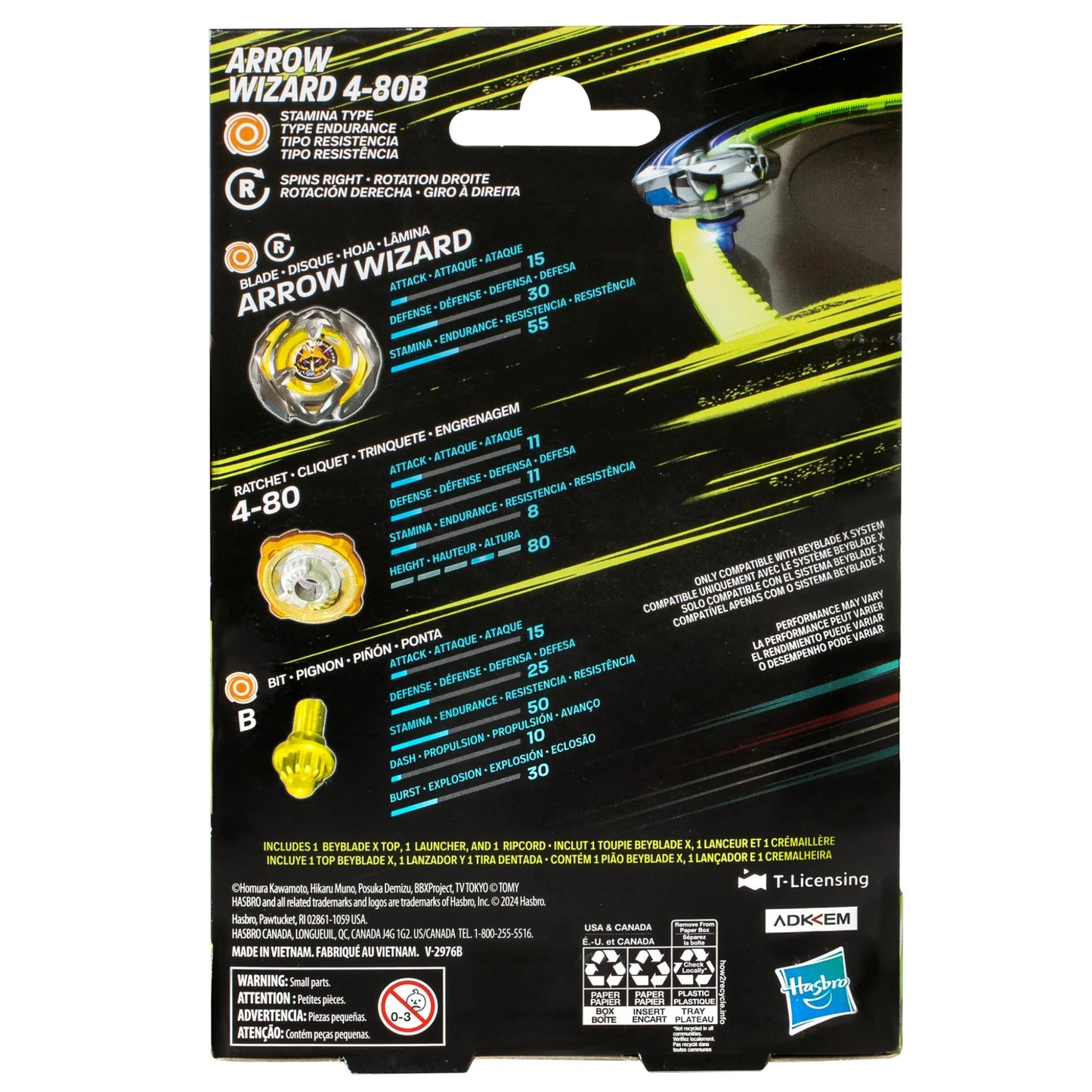 Beyblade X Arrow Wizard 4-80B Starter Pack