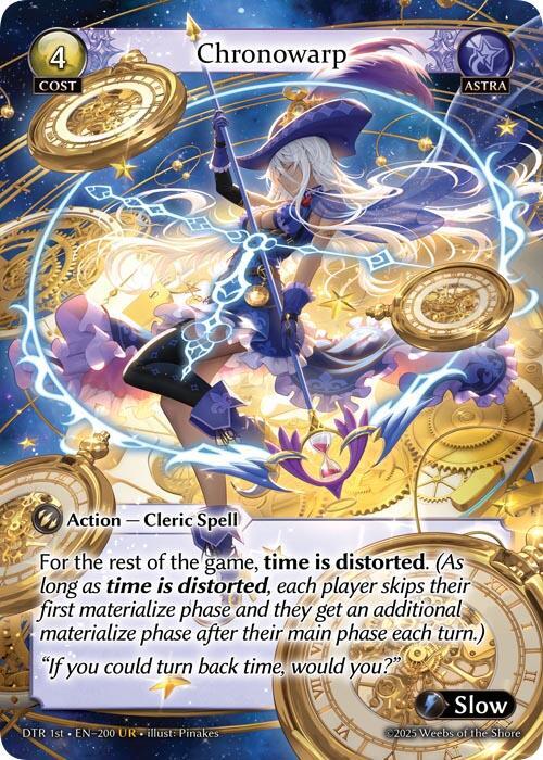Chronowarp 200 Ultra Rare Distorted Reflections NM
