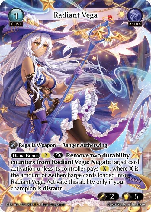 Radiant Vega 035 Ultra Rare Distorted Reflections NM