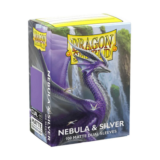 Dragon Shield: Sleeves – Matte Dual – Nebula & Silver