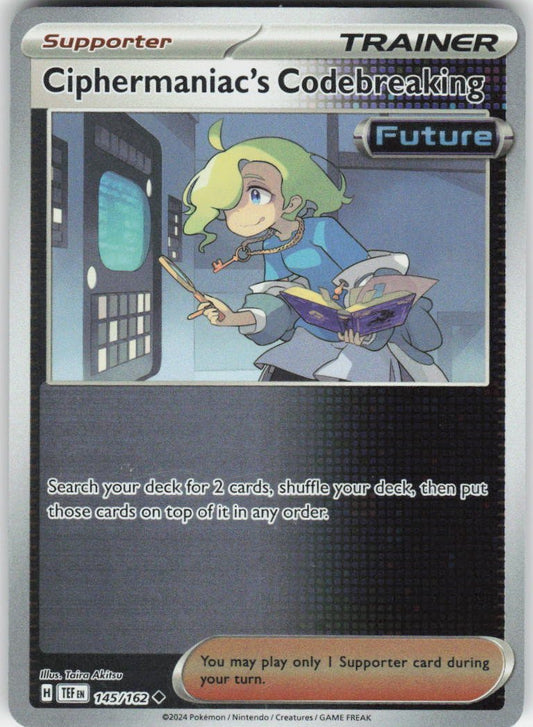 Ciphermaniac's Codebreaking - Uncommon SV05: Temporal Forces 145/162 NM Rev Holo