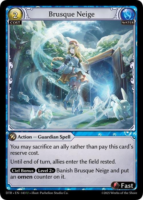 Brusque Neige 143 Uncommon Distorted Reflections NM