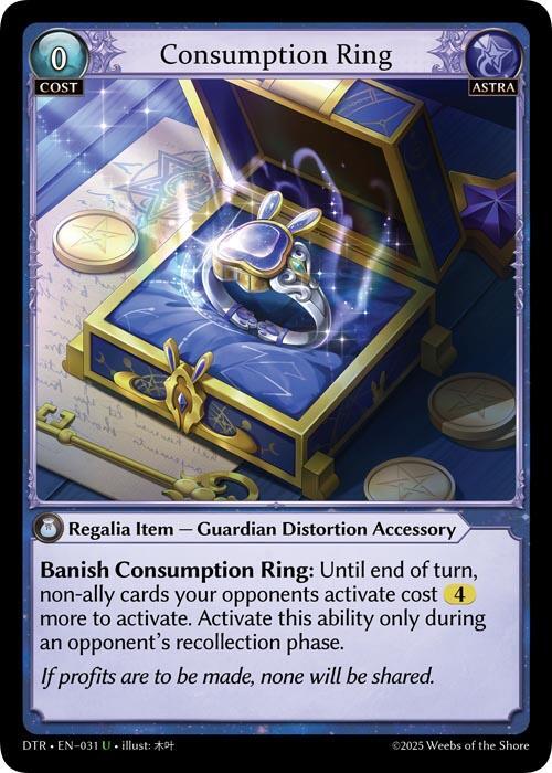 Consumption Ring 031 Uncommon Distorted Reflections NM
