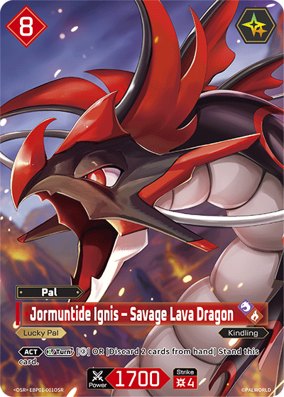 [EBP01-001](OSR) Jormuntide Ignis - Savage Lava Dragon {Foil} NM/M