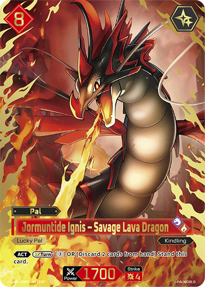 [EBP01-001](SSP) Jormuntide Ignis - Savage Lava Dragon {Foil} NM/M