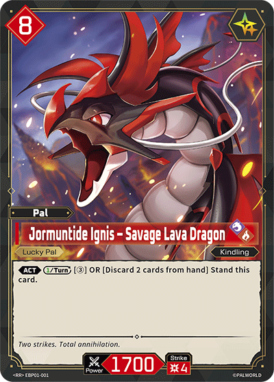 [EBP01-001](RR) Jormuntide Ignis - Savage Lava Dragon {Foil} NM/M