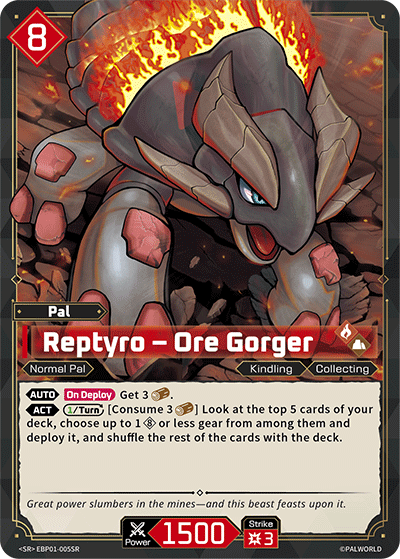 [EBP01-005](SR) Reptyro - Ore Gorger {Foil} NM/M
