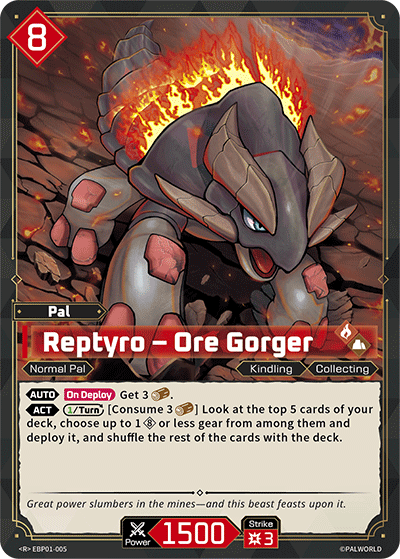 [EBP01-005](R) Reptyro - Ore Gorger {Foil} NM/M