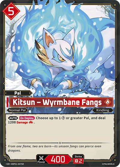 [EBP01-007](SR) Kitsun - Wyrmbane Fangs {Foil} NM/M