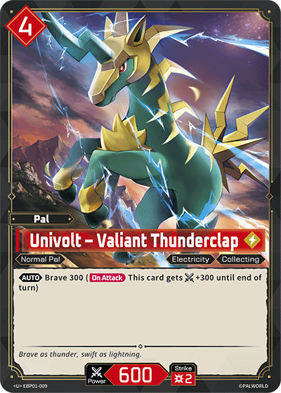 [EBP01-009](U) Univolt - Valiant Thunderclap NM/M