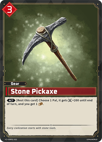 [EBP01-022](C) Stone Pickaxe NM/M