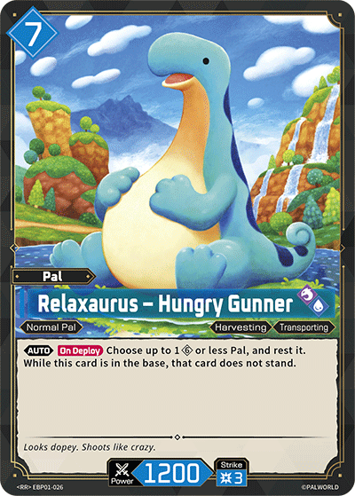 [EBP01-026](RR) Relaxaurus - Hungry Gunner {Foil} NM/M
