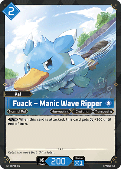 [EBP01-032](U) Fuack - Manic Wave Ripper NM/M