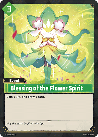 [EBP01-072](C) Blessing of the Flower Spirit NM/M