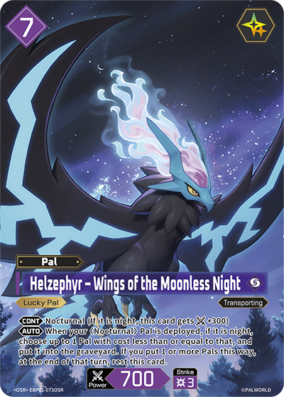 [EBP01-073](OSR) Helzephyr - Wings of the Moonless Night {Foil} NM/M