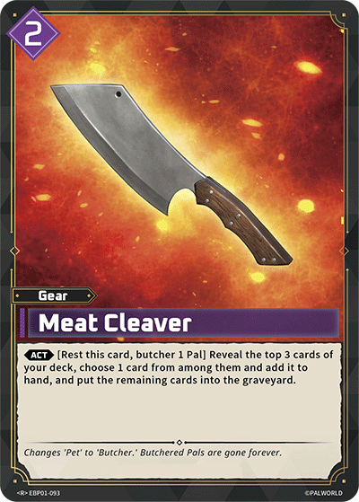[EBP01-093](R) Meat Cleaver {Foil} NM/M