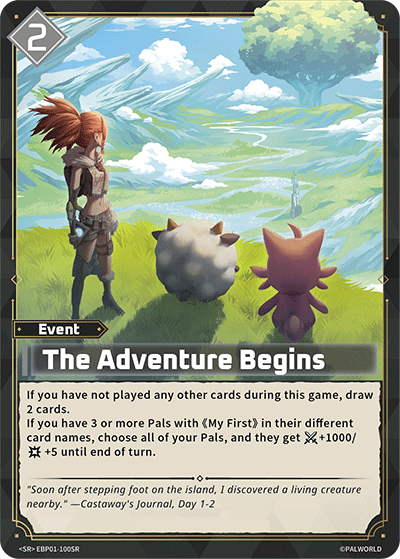 [EBP01-100](SR) The Adventure Begins {Foil} NM/M
