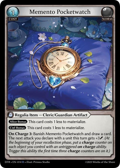 Memento Pocketwatch 014 Rare Distorted Reflections NM