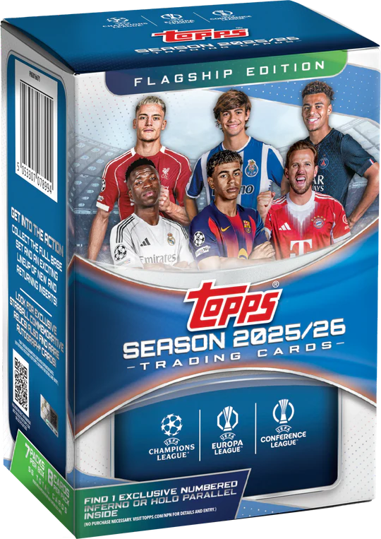 2025-26 Topps UEFA Club Competitions Soccer Value Box