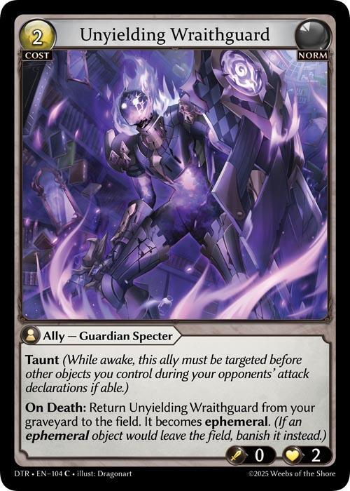Unyielding Wraithguard 104 Common Distorted Reflections NM