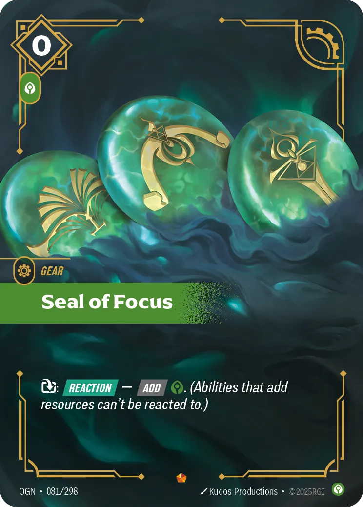 Seal of Focus 081/298 Epic Origins NM/M