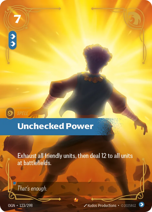 Unchecked Power 123/298 Epic Origins NM/M