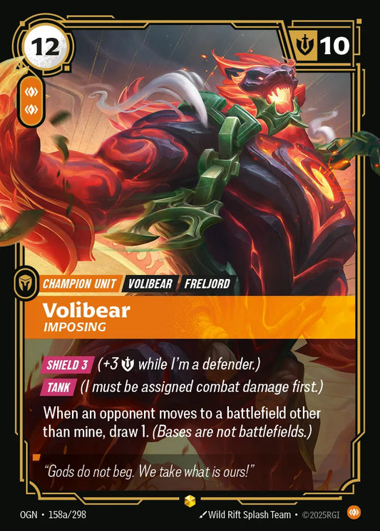 Volibear Imposing 158a/298 Overnumbered Origins NM/M