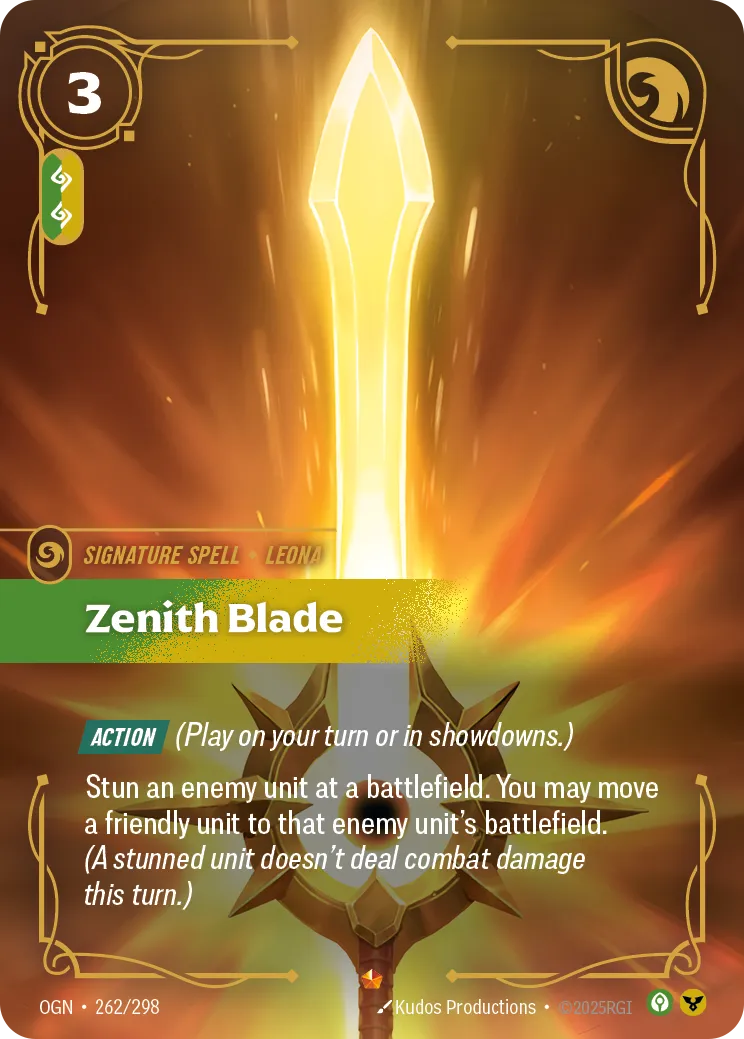 Zenith Blade 262/298 Epic Origins NM/M