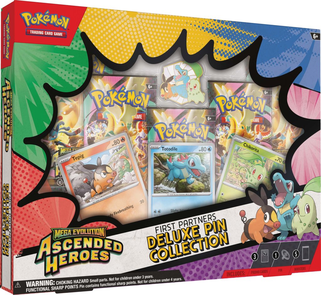 Pokemon TCG: Mega Evolution -  Ascended Heroes First Partners Deluxe Pin Collection