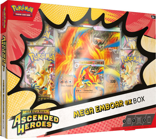 Pokemon TCG: Mega Evolution - Ascended Heroes Mega Emboar ex Box