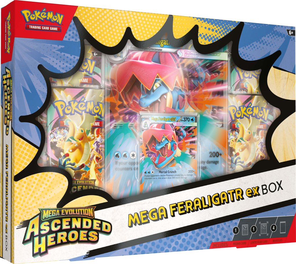 Pokemon TCG: Mega Evolution - Ascended Heroes Mega Feraligatr ex Box