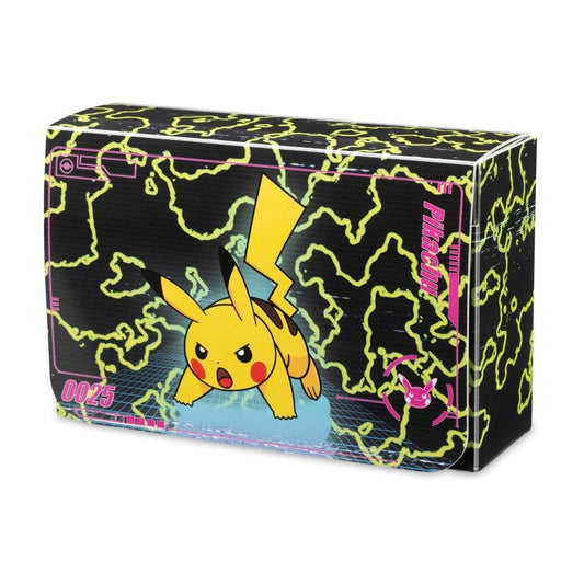 Pokemon Center: Exclusive Pikachu Neon Charge Double Deck box