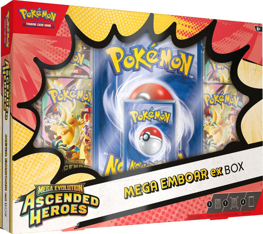 Pokemon TCG: Mega Evolution - Ascended Heroes Mega Emboar ex Box