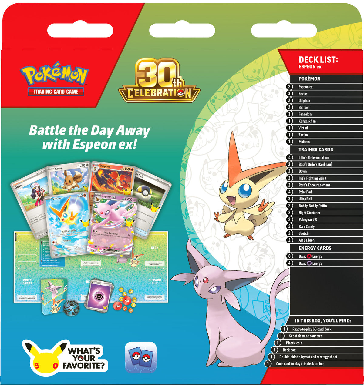 Pokemon TCG: 30th Celebration Battle Deck - Espeon