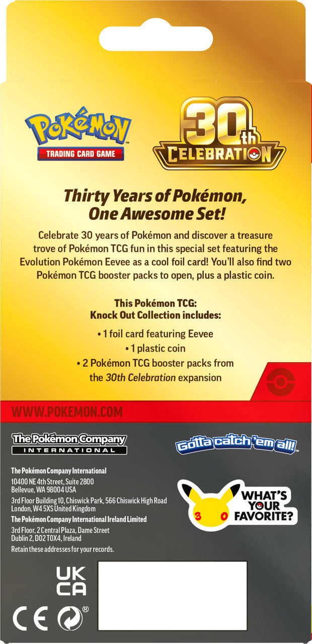PREORDER: Pokemon TCG: 30th Celebration Knock Out Collection
