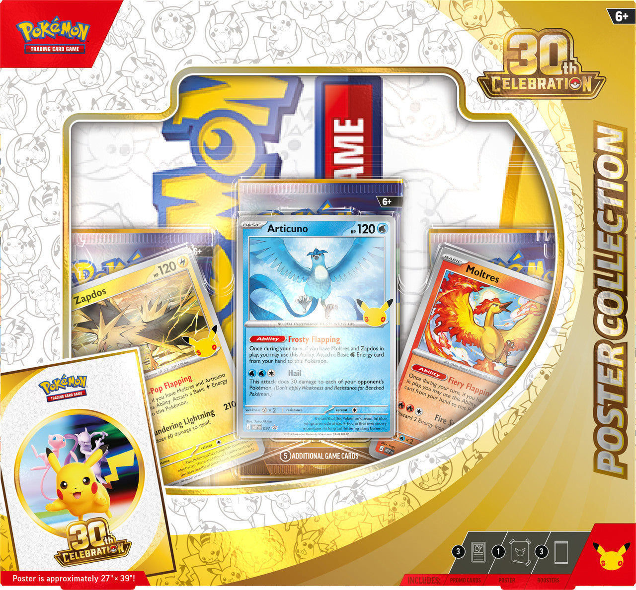 PREORDER: Pokemon TCG: 30th Celebration Poster Box