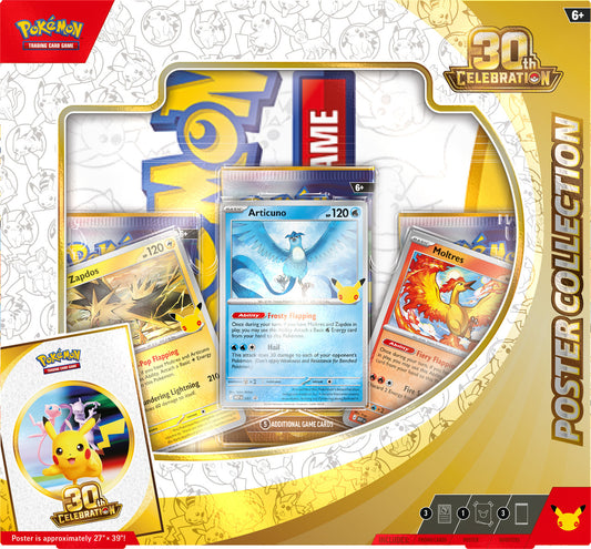 PREORDER: Pokemon TCG: 30th Celebration Poster Box