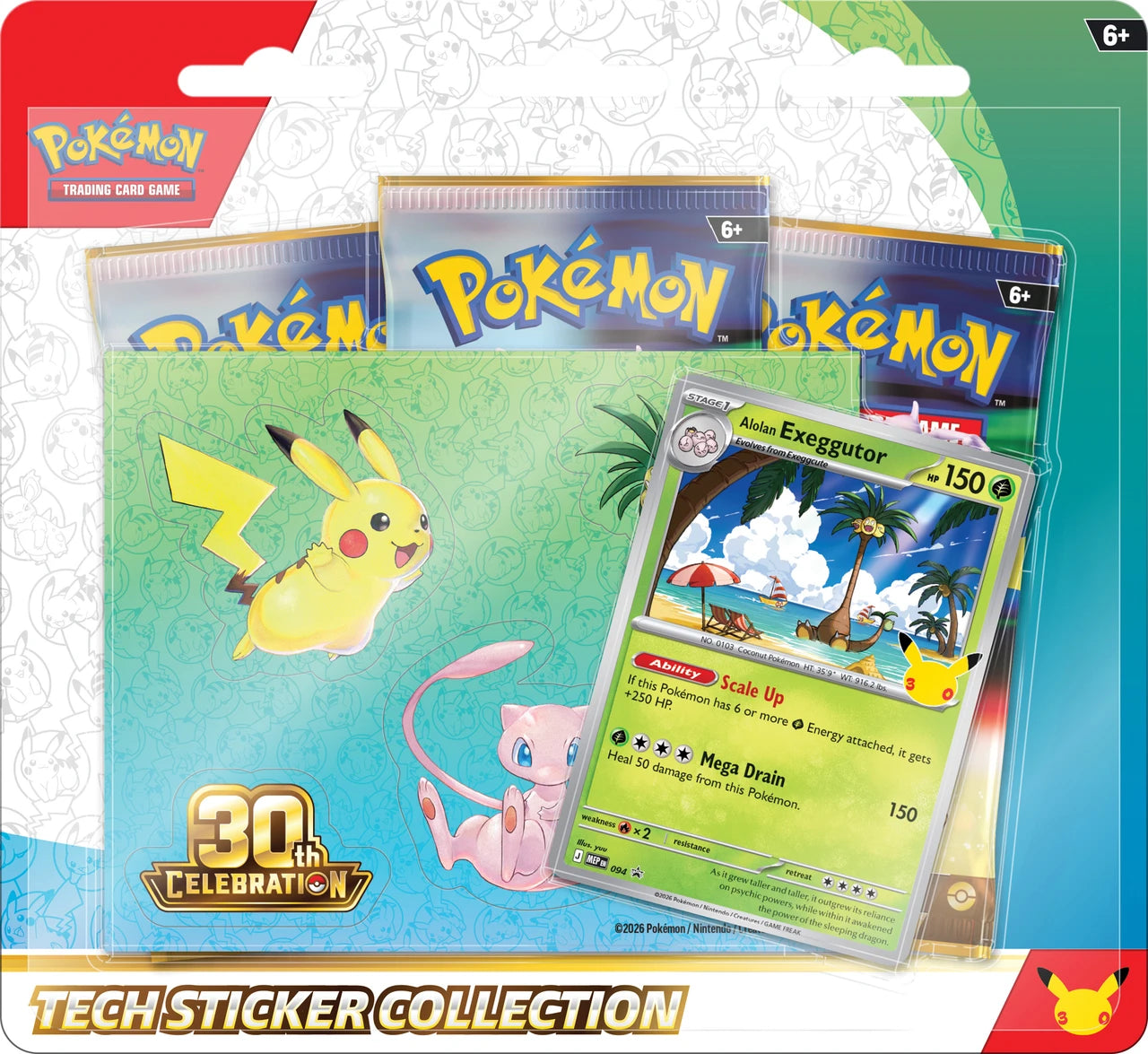 PREORDER: Pokemon TCG: 30th Celebration Tech Sticker Blister