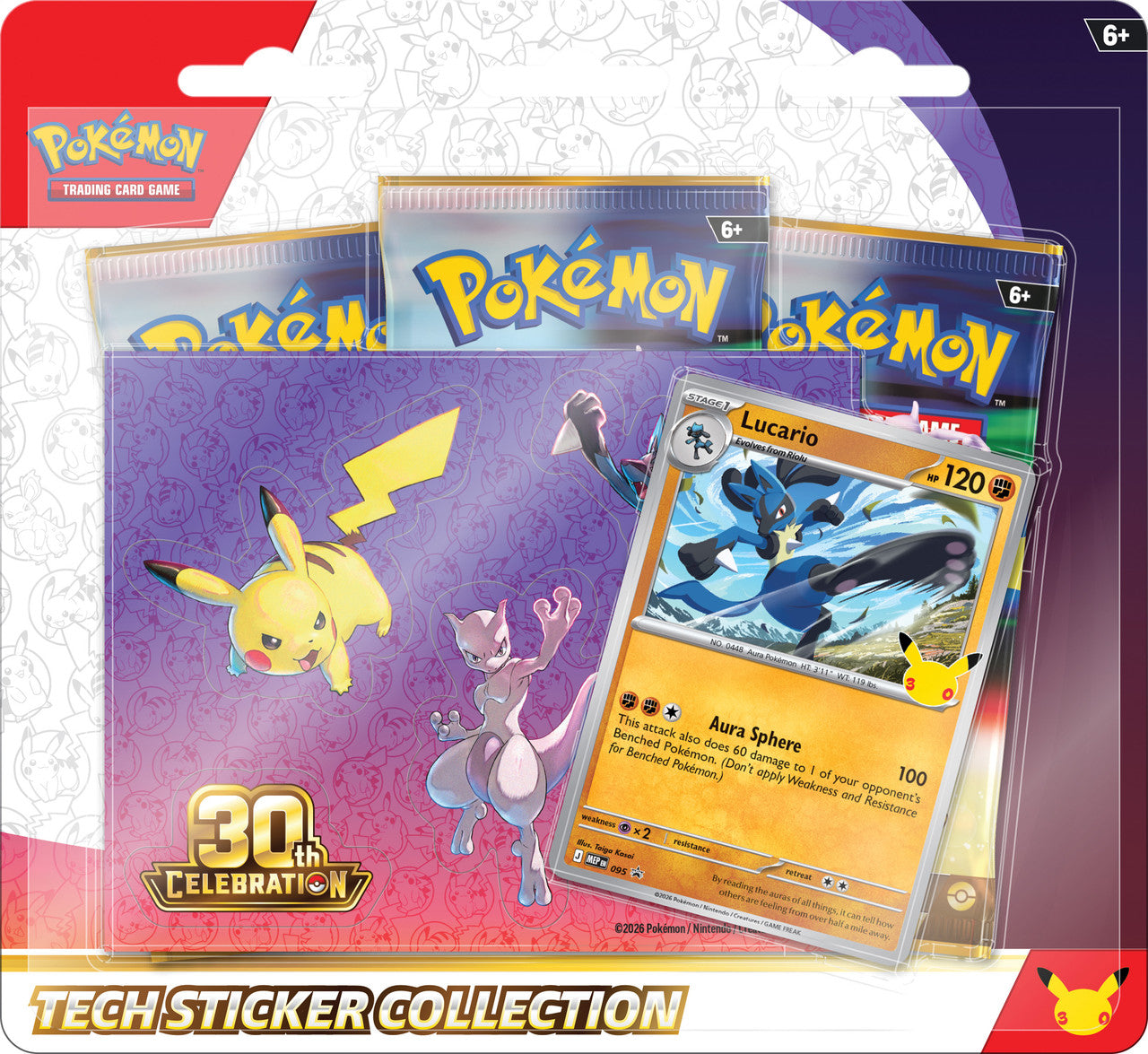 PREORDER: Pokemon TCG: 30th Celebration Tech Sticker Blister