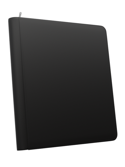 Palms Off Gaming | Stealth 12 Pocket Zip Binder - 480 - Black